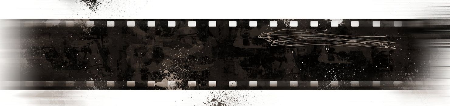 Computer designed highly detailed film frame with space for your text or image. Nice grunge element for your projects.