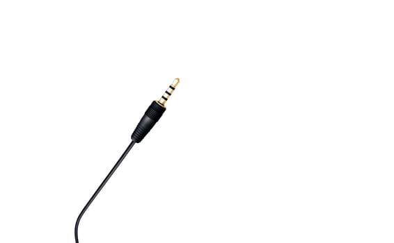 Studio audio cable extending and disappearing in to a white