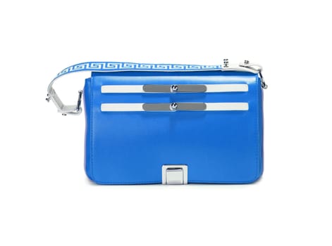 Sport blue bag. Isolated on a white.