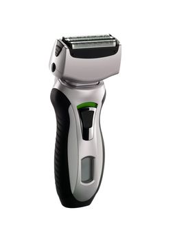 Electric shaver place on a white background