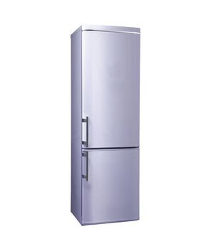 two door freezer with the clipping path