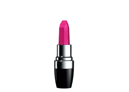 Pink lipstick isolated on a white background