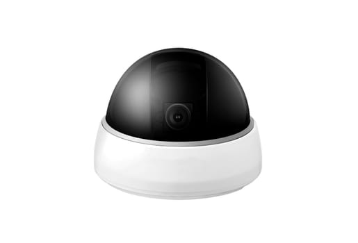 Omnipresent security camera video surveillance globe isolated