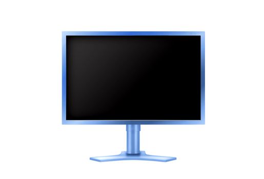 Flat monitor isolated with clipping paths isolated