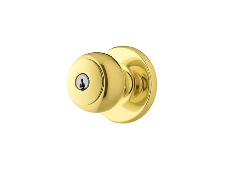 golden Door Knob isolated on white background