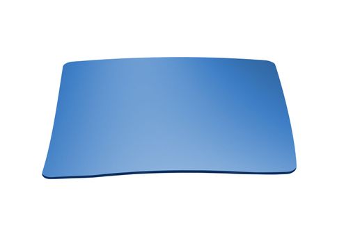 blue mousepad isolated on a white background