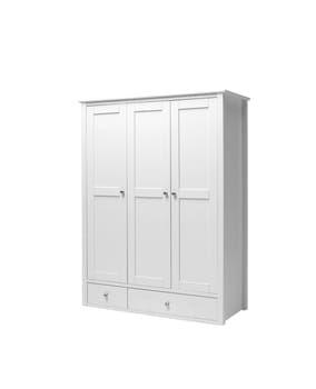Retro style white cabinet isolated on white