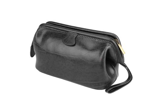Small black bag isolated on white background.