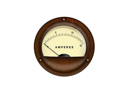 Vintage analog scale isolated on a white background