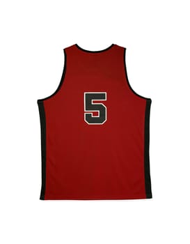 shirt with number 5 isolated on white background