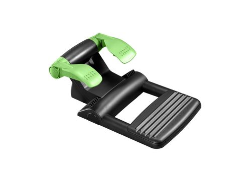 Computer steering pedals isolated on white background