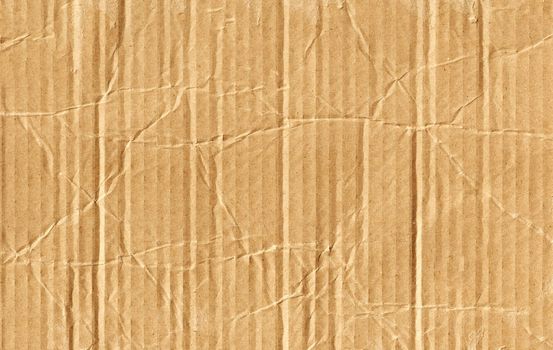 Corrugated cardboard as a background close up