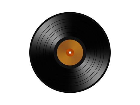 vinyl record. isolated on a white background