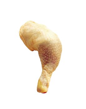 chiken leg isolated on a white background
