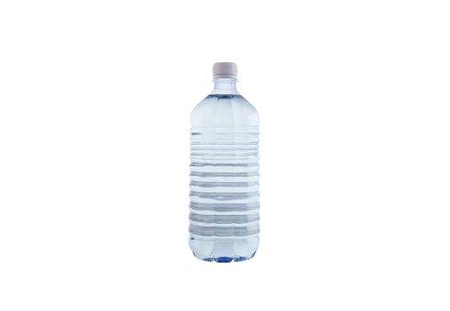 Bottled water isolated over a white background
