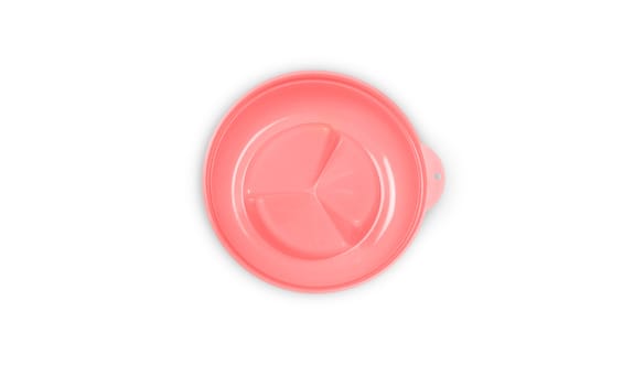 red plastic cover isolated on white background