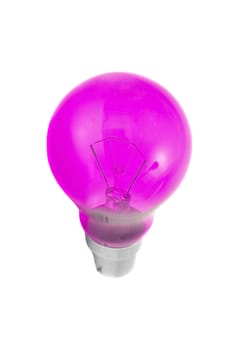 Photo of light bulb on white background