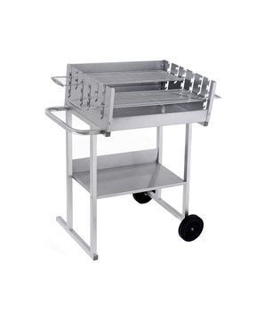 Brazier for kebabs on a white background