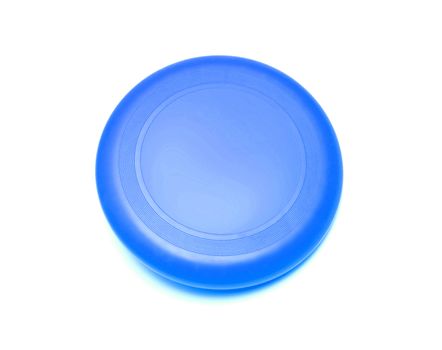 blue plate isolated on a white background