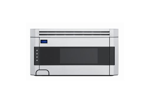 hightech microwave oven white background isolated for you