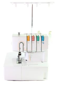 sewing machine type of home on white isolated