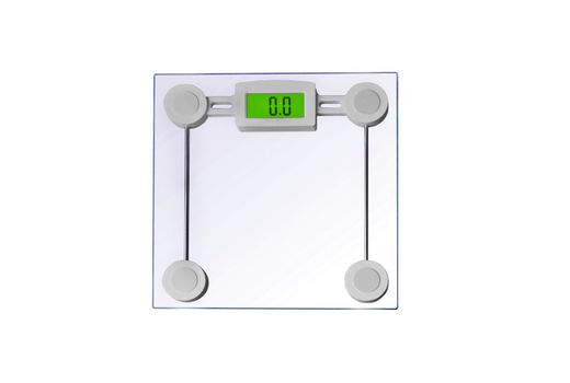 personal designet scale isolated on white background
