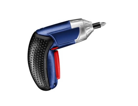 Electric drill isolated on a white background