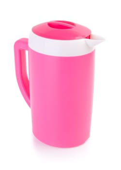 water pitcher. plastic pitcher on the background