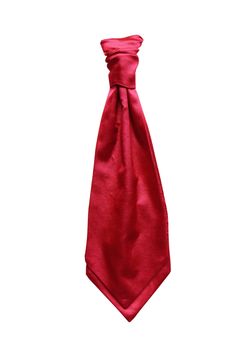 red tie isolated on a white background