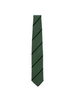 checkered tie close up on white background