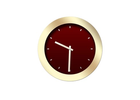 Clock isolated on a white background for you
