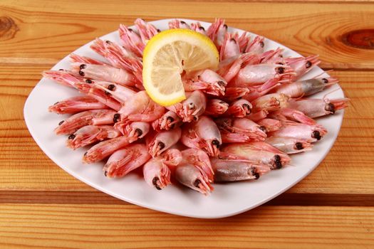 seafood shrimp bake in white plate for you