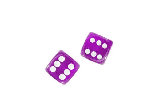 Gambling dices isolated on a white background