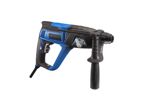 Blue Cordless Drill. Isolated on white background.