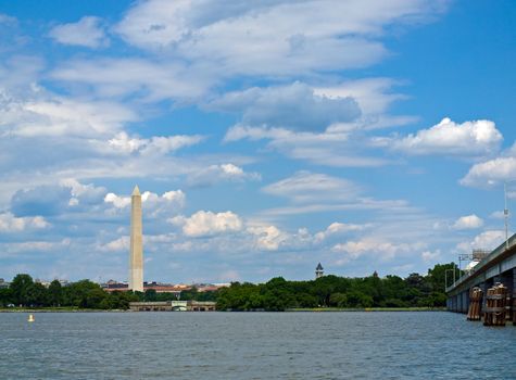 The Washington Monument in Washington DC as Seen from the Potomac River