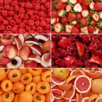 Collection of fruits for backgrounds