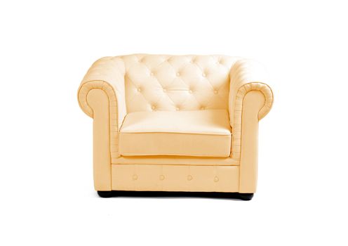 Luxurious armchair isolated on a white background