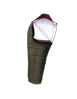 Sleeping bag used to keep warm on camping trips