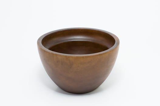 coconut bowl in isolated background