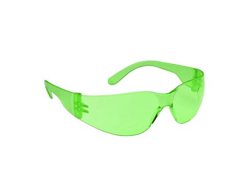 Photo of green glasses isolated