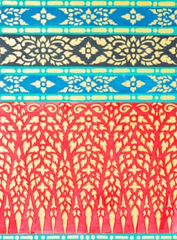 Thai pattern red