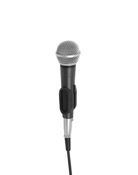 microphone on a white background