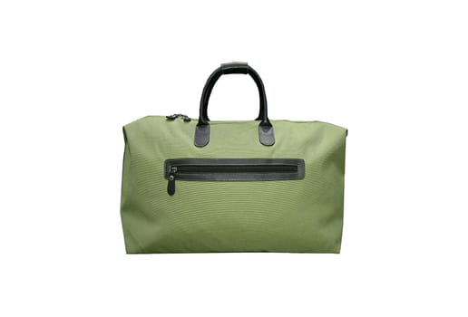 Green bag isolated on white background