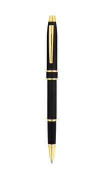 Black Ballpoint Pen Isolated On White background