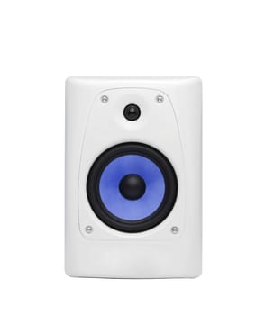 Great loud speakers. Isolated on white.