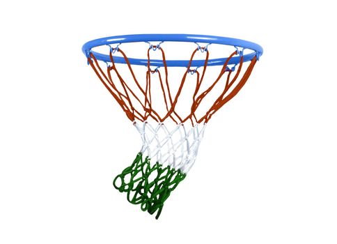 basketball hoop isolated on white.