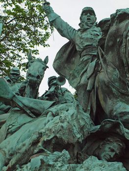 Civil War Memorial Statue at the U.S. Capitol Building in Washington DC