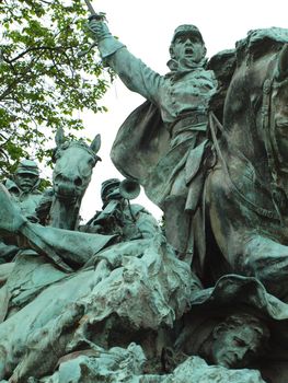 Civil War Memorial Statue at the U.S. Capitol Building in Washington DC