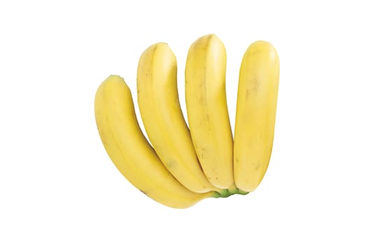 Bunch of bananas isolated on white background