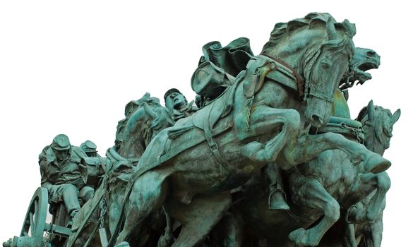 Civil War Memorial Statue at the U.S. Capitol Building in Washington DC